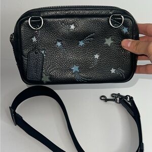 Coach Carrier Phone Crossbody with Shooting Star Print